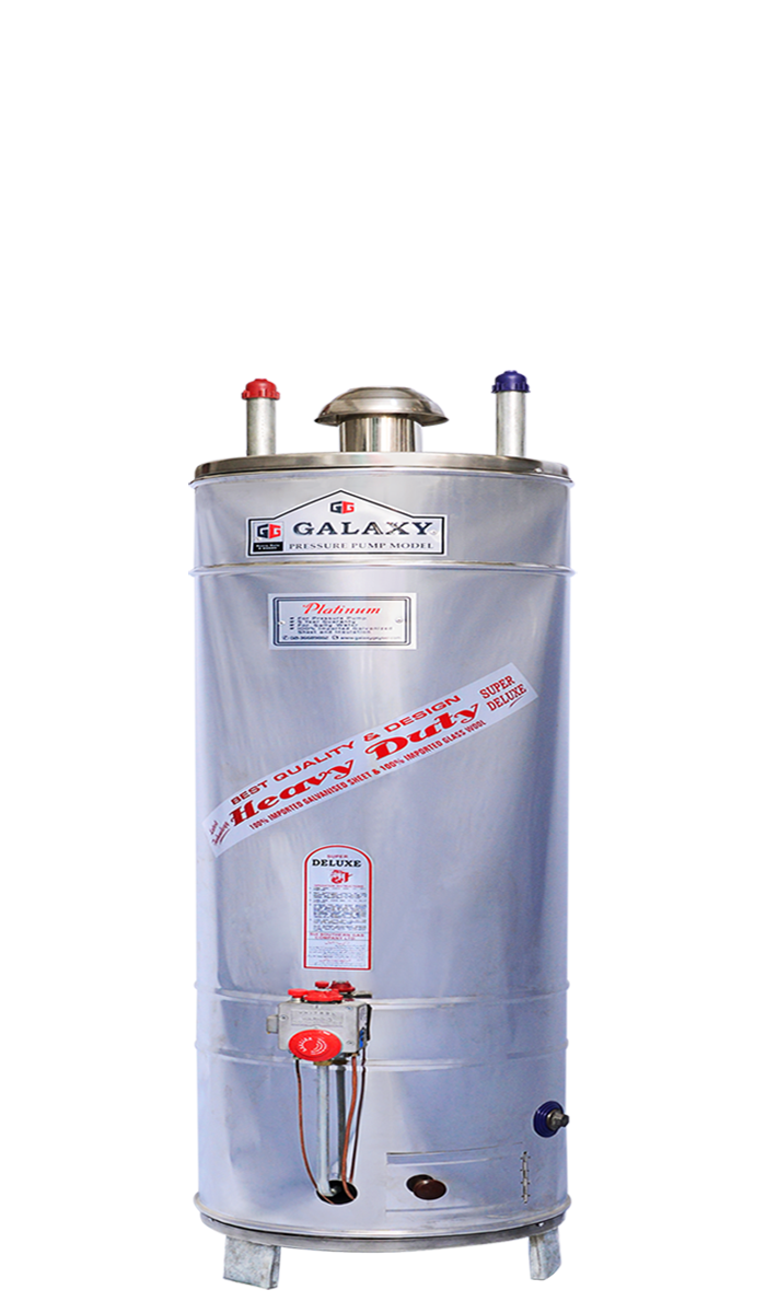 Gas Geyser Platinum Model - 8x8 Guage - Steel Body (15 year Warranty)