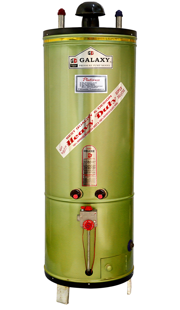 Electric Plus Gas Geyser Platinum Model - 8x8 Guage (50 Gallon) (15 year Warranty)