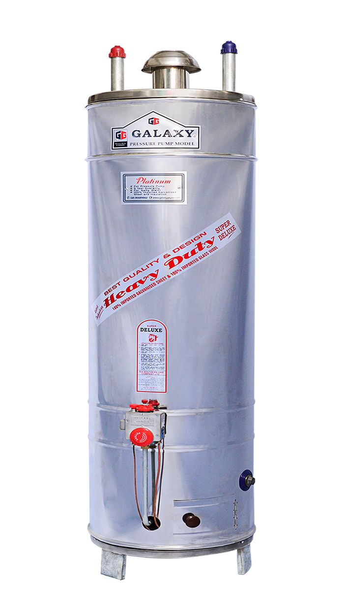 Gas Geyser Platinum Model - 8x8 Guage - Steel Body (15 year Warranty)