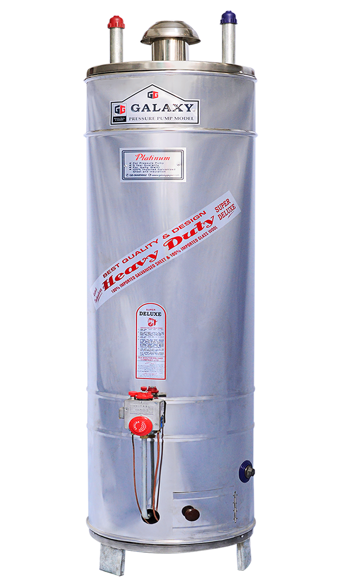 Gas Geyser Platinum Model - 8x8 Guage - Steel Body (15 year Warranty)